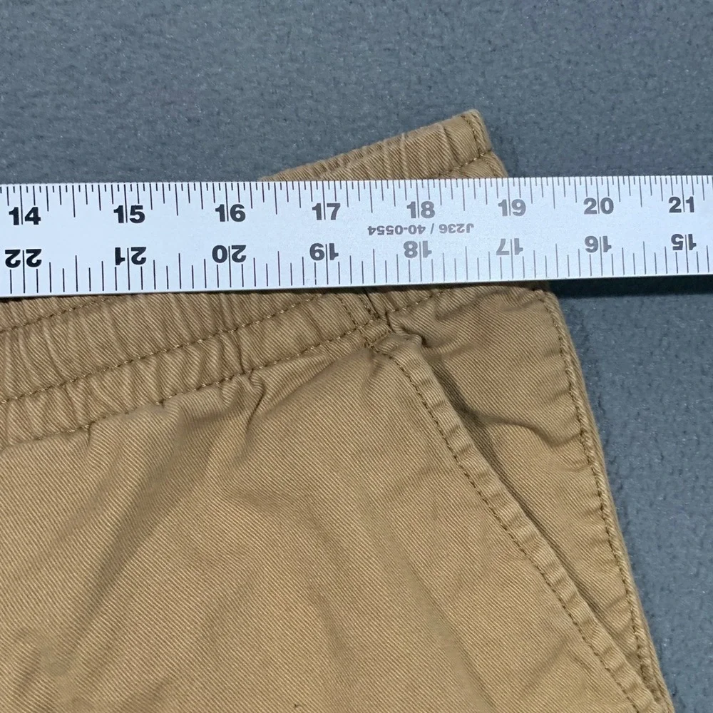 Sonoma Pull On Shorts Mens XL Khaki Tan Cotton Elastic Drawstring Casual Summer